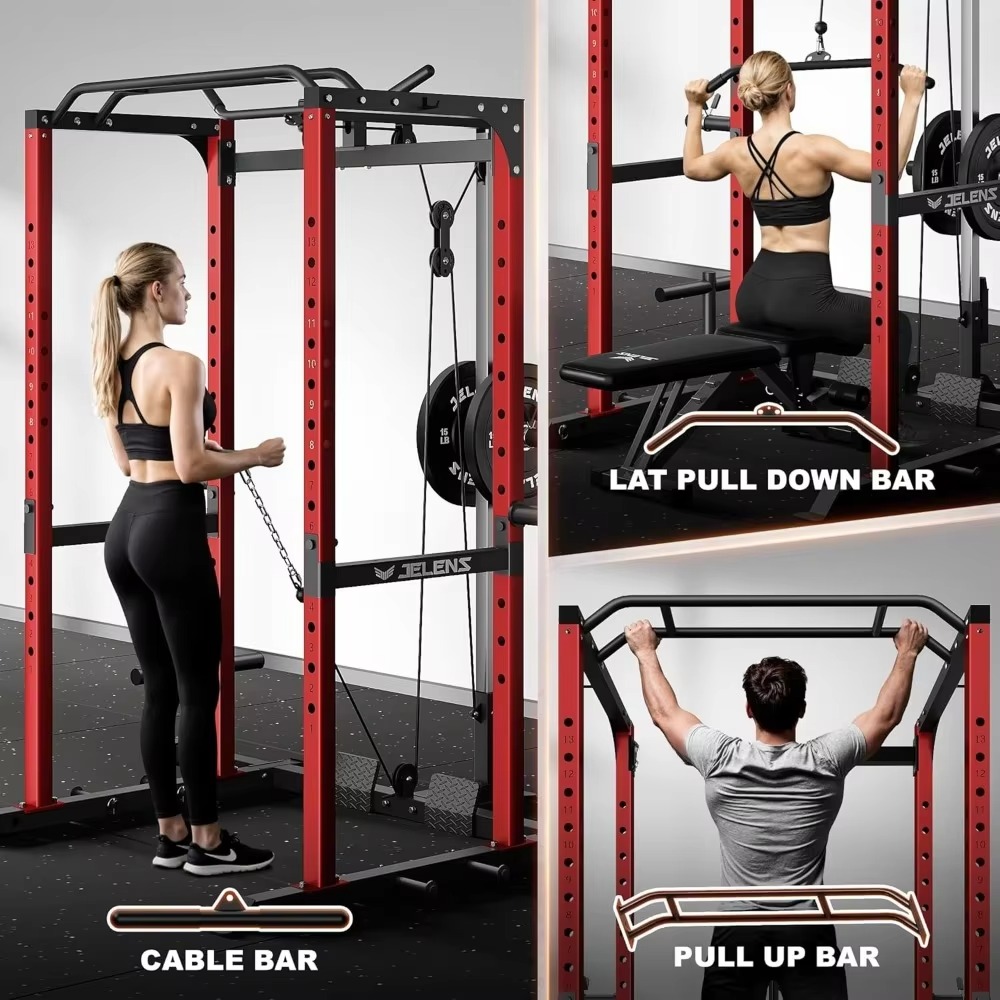 S21 Power Cage رف متعدد الوظائ - مراجعة Home Gym Equipment Set وسعره