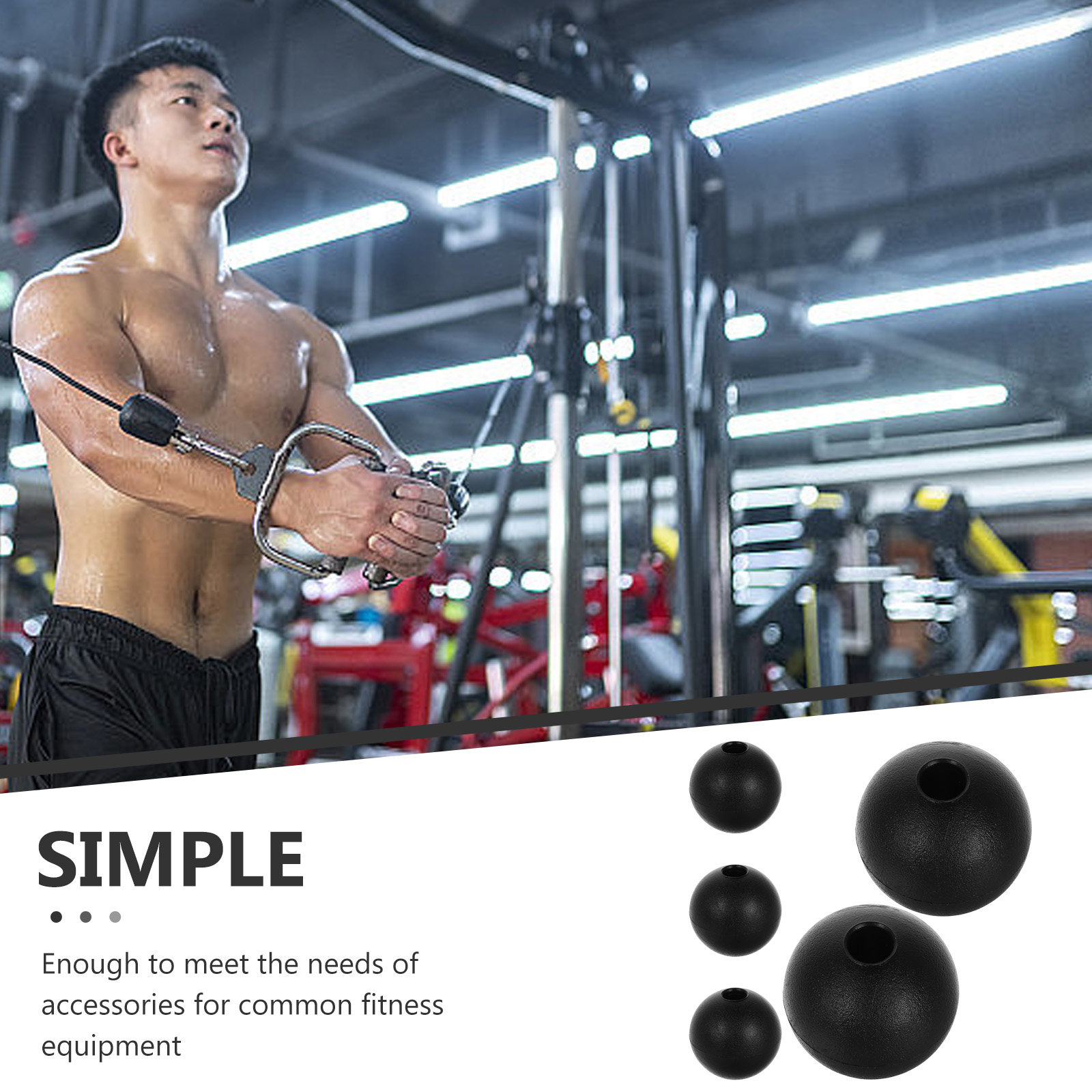 5 قطع من كرات تثبيت الكابلات،  - مراجعة Home Gym Equipment Set وسعره
