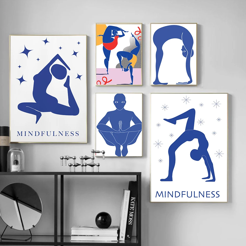 لوحة فنية جدارية تجريدية لوضعي - مراجعة Home Gym Yoga وسعره