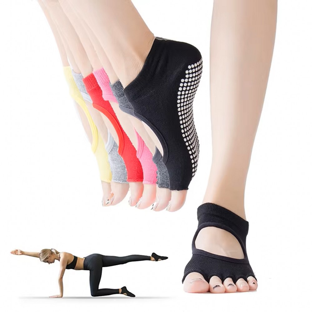 جوارب يوغا بدون ظهر بخمسة أصاب - مراجعة Home Gym Yoga وسعره